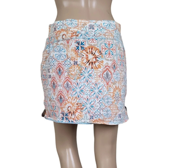 Talbots Everyday Stretch Skort Freshwater Medallion - Picture 2 of 6